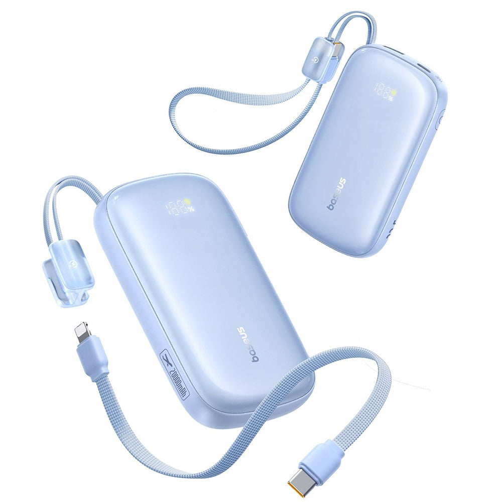 Batteria Esterna Baseus EnerFill FC21 Qpow 3 Ultra, 10000mAh, 22.5W, QC + PD, 1 x USB-A - 1 x USB-C, Blu E0027L03