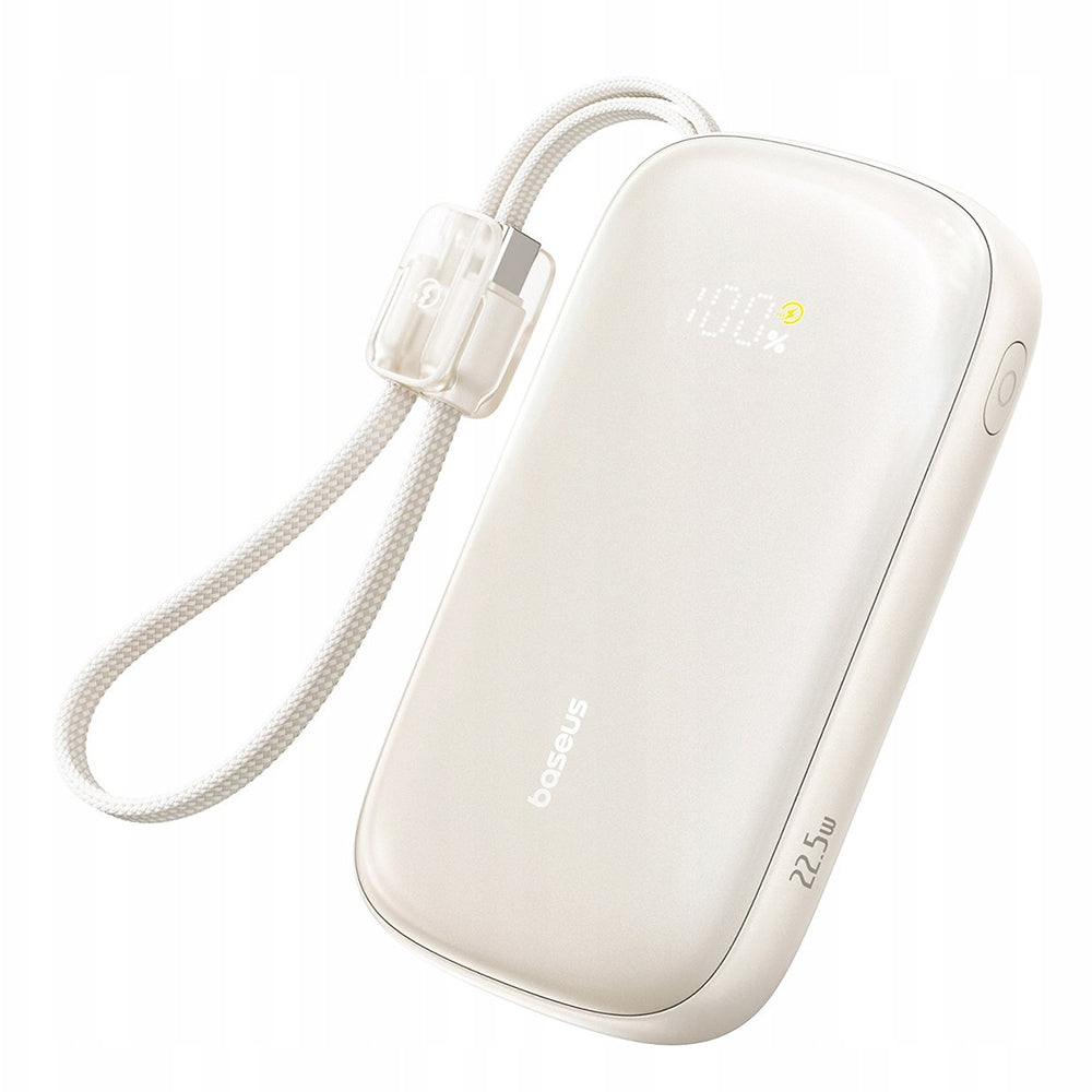 Batteria Esterna Baseus EnerFill FC21 Qpow 3 Ultra, 10000mAh, 22.5W, QC + PD, 1 x USB-A - 1 x USB-C, Beige E0027L01