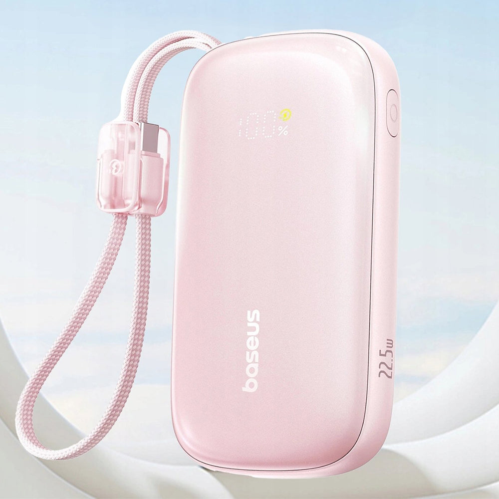 Batteria Esterna Baseus EnerFill FC21 Qpow 3 Ultra, 10000mAh, 45W, QC + PD, 1 x USB-A - 1 x USB-C, Rosa E0027Q02