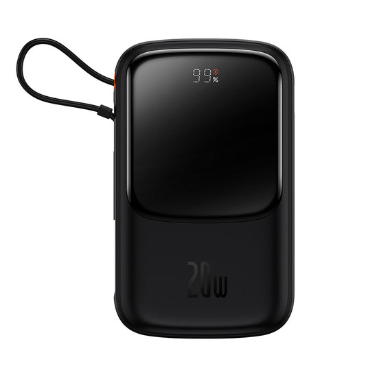 Batteria Esterna Baseus Qpow Pro, 20000mAh, 20W, QC + PD, 1 x Lightning - 1 x USB-A - 1 x USB-C, Nera PPQD040001