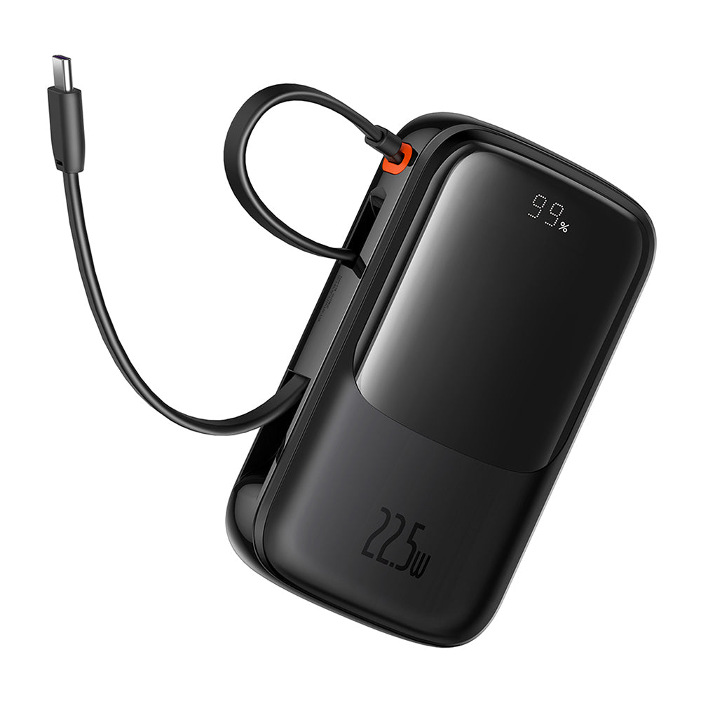 Batteria Esterna Baseus Qpow Pro+, 10000mAh, 22.5W, QC + PD, 1 x USB-A - 2 x USB-C, Nera P10067101113-00