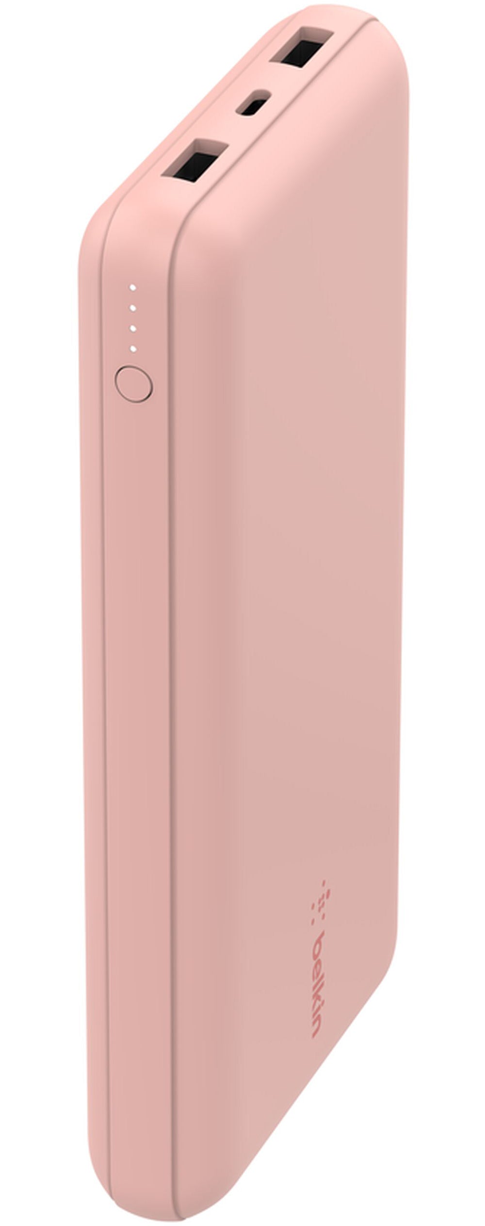 Batteria Esterna Belkin BoostCharge, 20000mAh, 15W, 1 x USB-C - 2 x USB-A, Rosa Dorato BPB012btRG