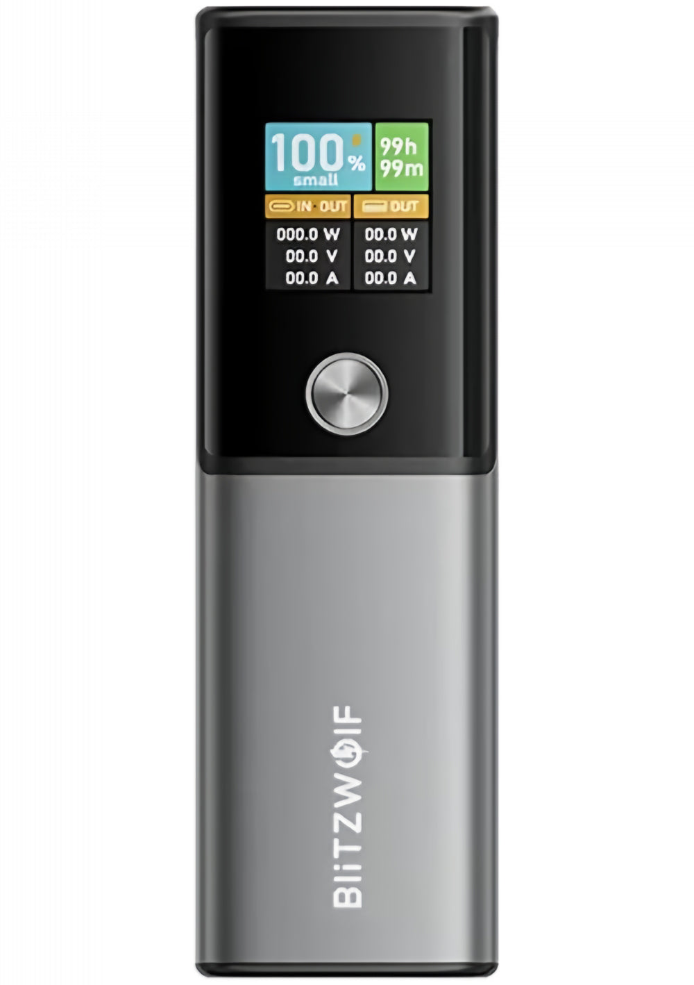 Batteria Esterna BlitzWolf BW-P23, 14000mAh, 100W, QC + PD, 1 x USB-A - 1 x USB-C, Grigio