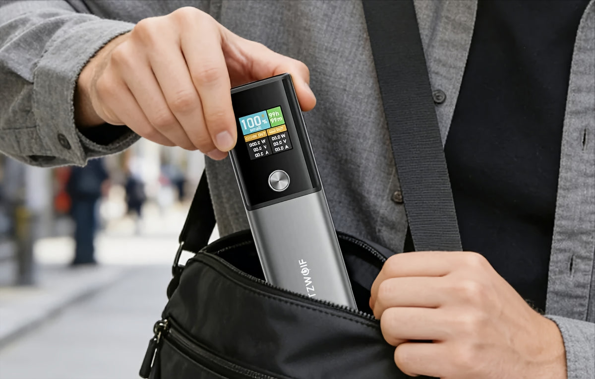 Batteria Esterna BlitzWolf BW-P23, 14000mAh, 100W, QC + PD, 1 x USB-A - 1 x USB-C, Grigio