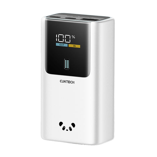 Batteria Esterna Cuktech PB1055, 10000mAh, 55W, QC + PD, 1 x USB-A - 2 x USB-C, Grigio CKPB1055GBTG