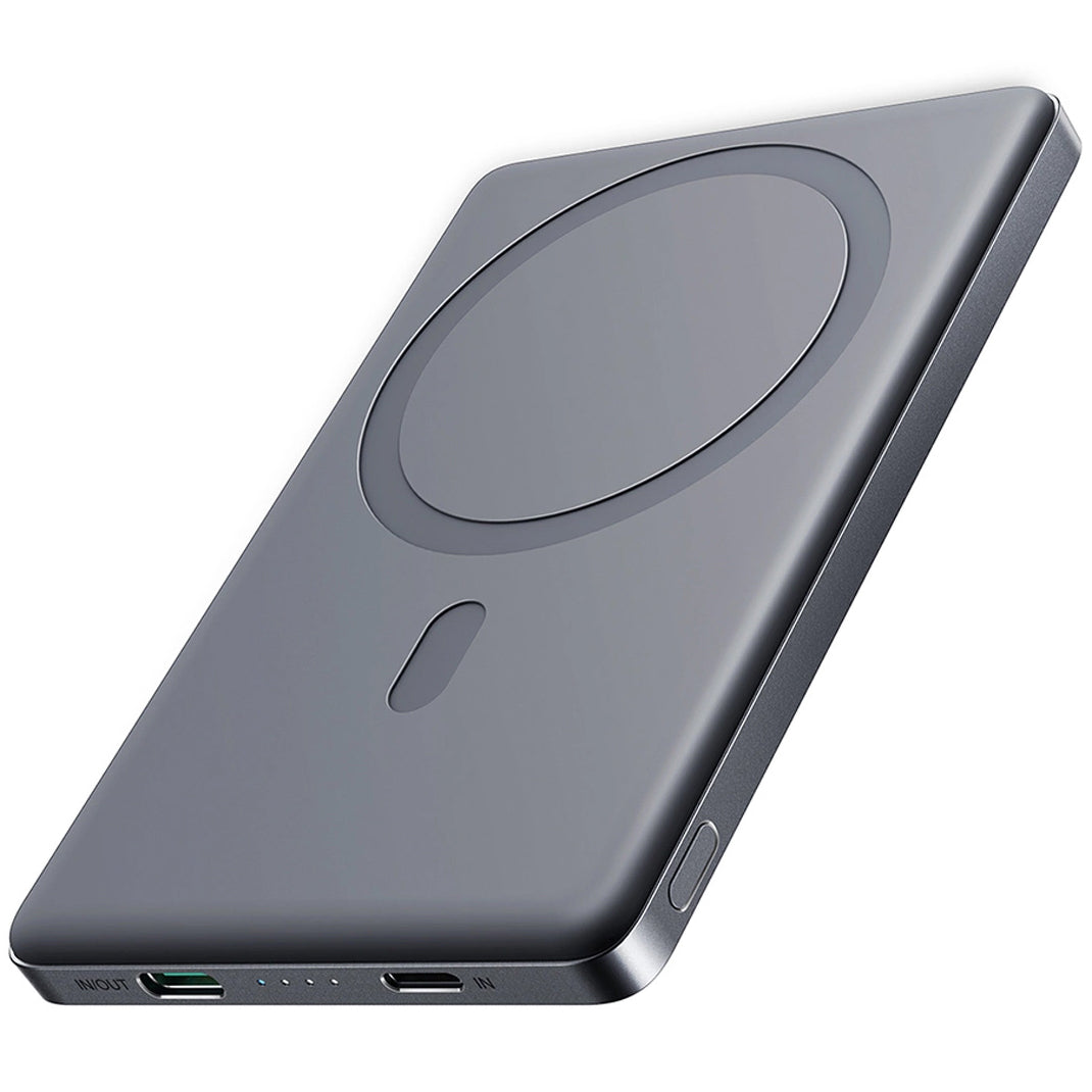 Batteria Esterna Wireless Joyroom JR-PBM08, 5000mAh, 20W, PD + FQI, 1 x QI - 1 x USB-C, Grigio