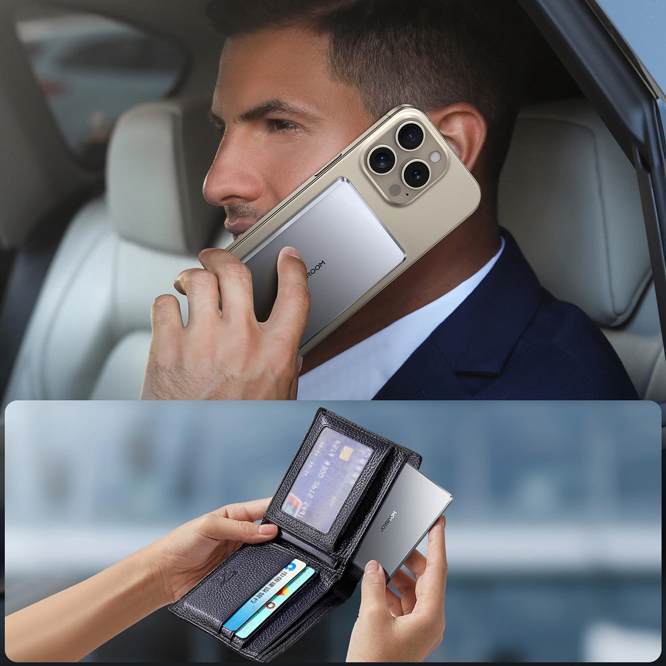 Batteria Esterna Wireless Joyroom JR-PBM08, 5000mAh, 20W, PD + FQI, 1 x QI - 1 x USB-C, Grigio