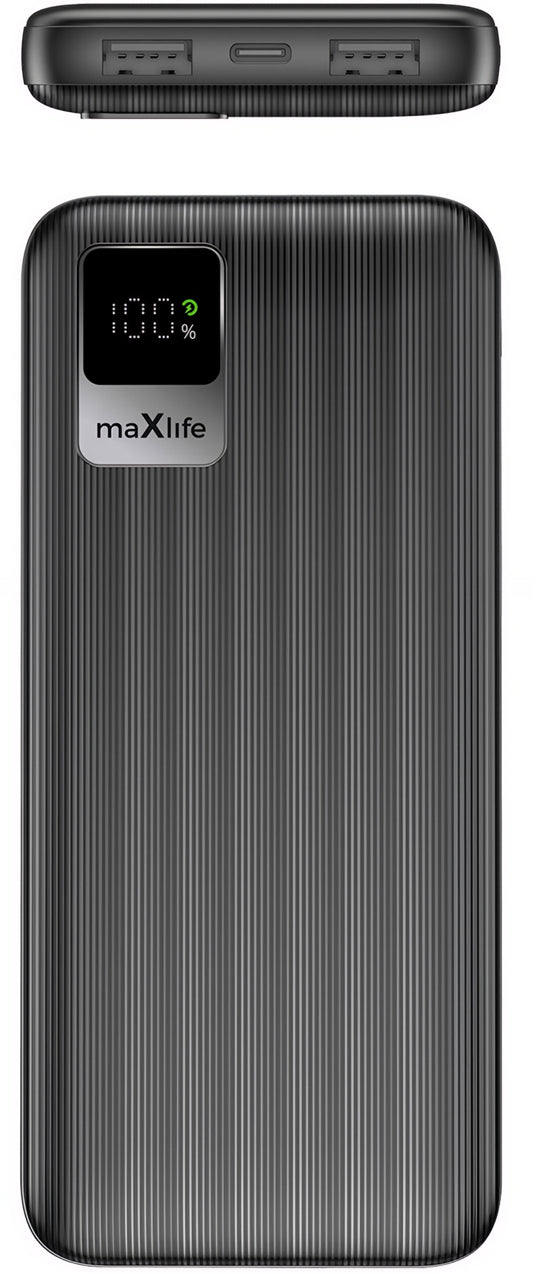 Batteria Esterna MaXlife MXPB-07, 10000mAh, 10W, 2 x USB-A, Nera