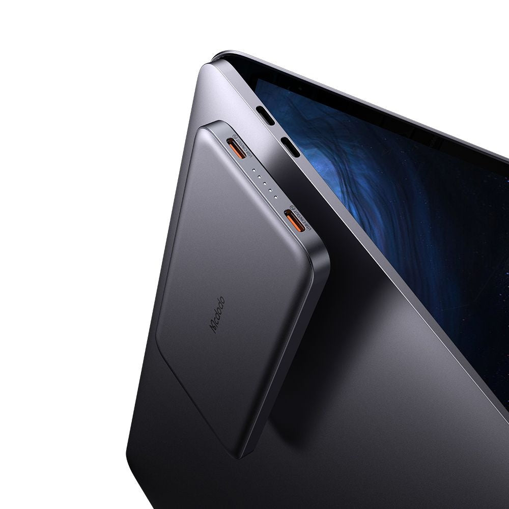 Batteria Esterna Wireless McDodo MC-3781 Meta, 10000mAh, 20W, PD + FQI, 1 x QI - 2 x USB-C, Nera