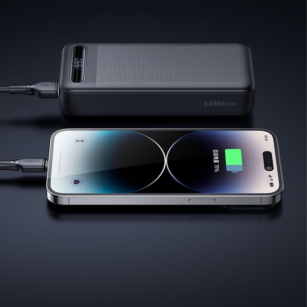 Batteria Esterna McDodo MC-3891 Star, 20000mAh, 22.5W, QC + PD, 2 x USB-A - 1 x USB-C, Nera