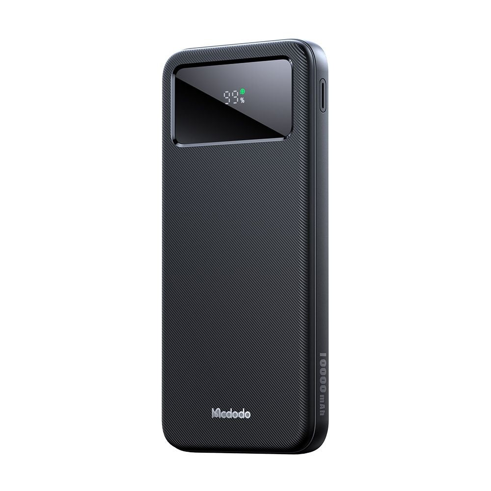 Batteria Esterna McDodo MC-4220, 10000mAh, 22.5W, QC + PD, 2 x USB-A - 1 x USB-C, Nera