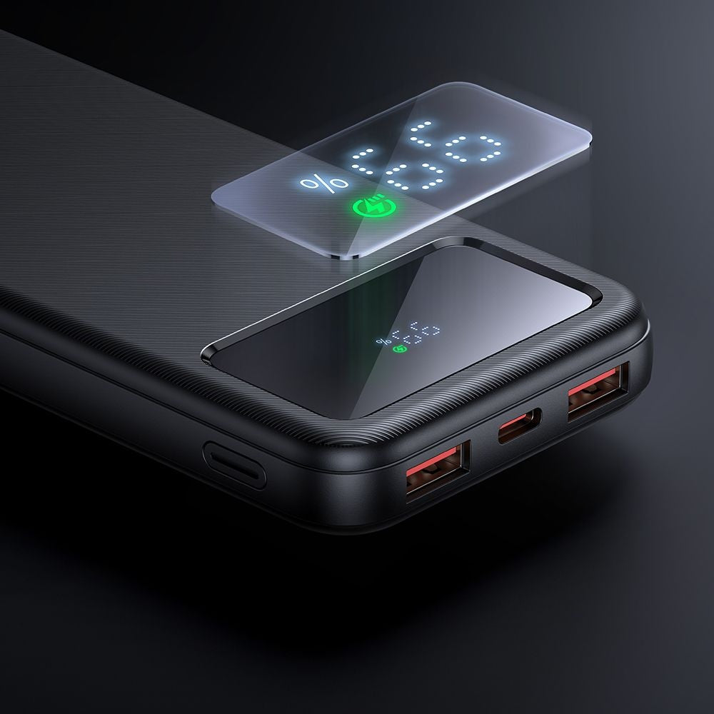 Batteria Esterna McDodo MC-4220, 10000mAh, 22.5W, QC + PD, 2 x USB-A - 1 x USB-C, Nera