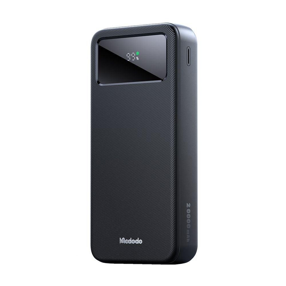 Batteria Esterna McDodo MC-4230, 20000mAh, 22.5W, QC + PD, 2 x USB-A - 1 x USB-C, Nera