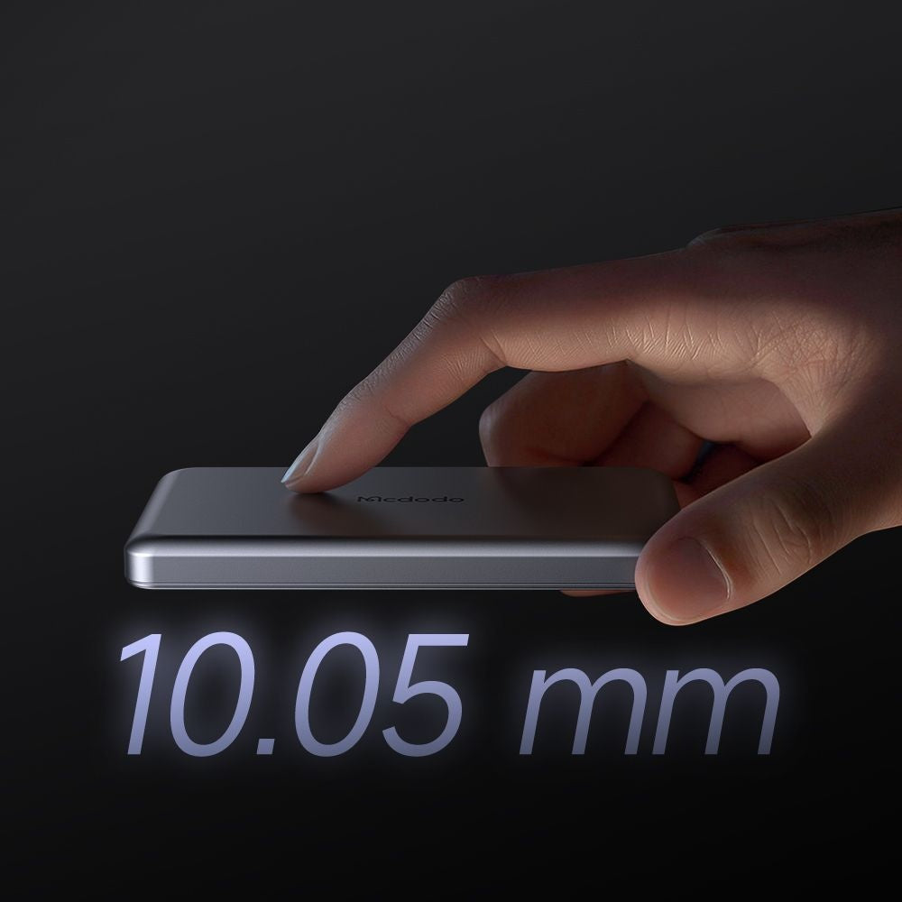 Batteria Esterna Wireless McDodo MC-4641 Meta, 5000mAh, 20W, PD + FQI, 1 x QI - 1 x USB-C, Nera