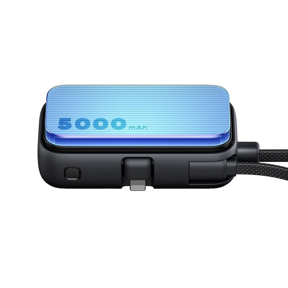 McDodo MC-7800 Freekit External Battery, 5000mAh, 22.5W, PD, 1 x Lightning - 2 x USB-C, Black
