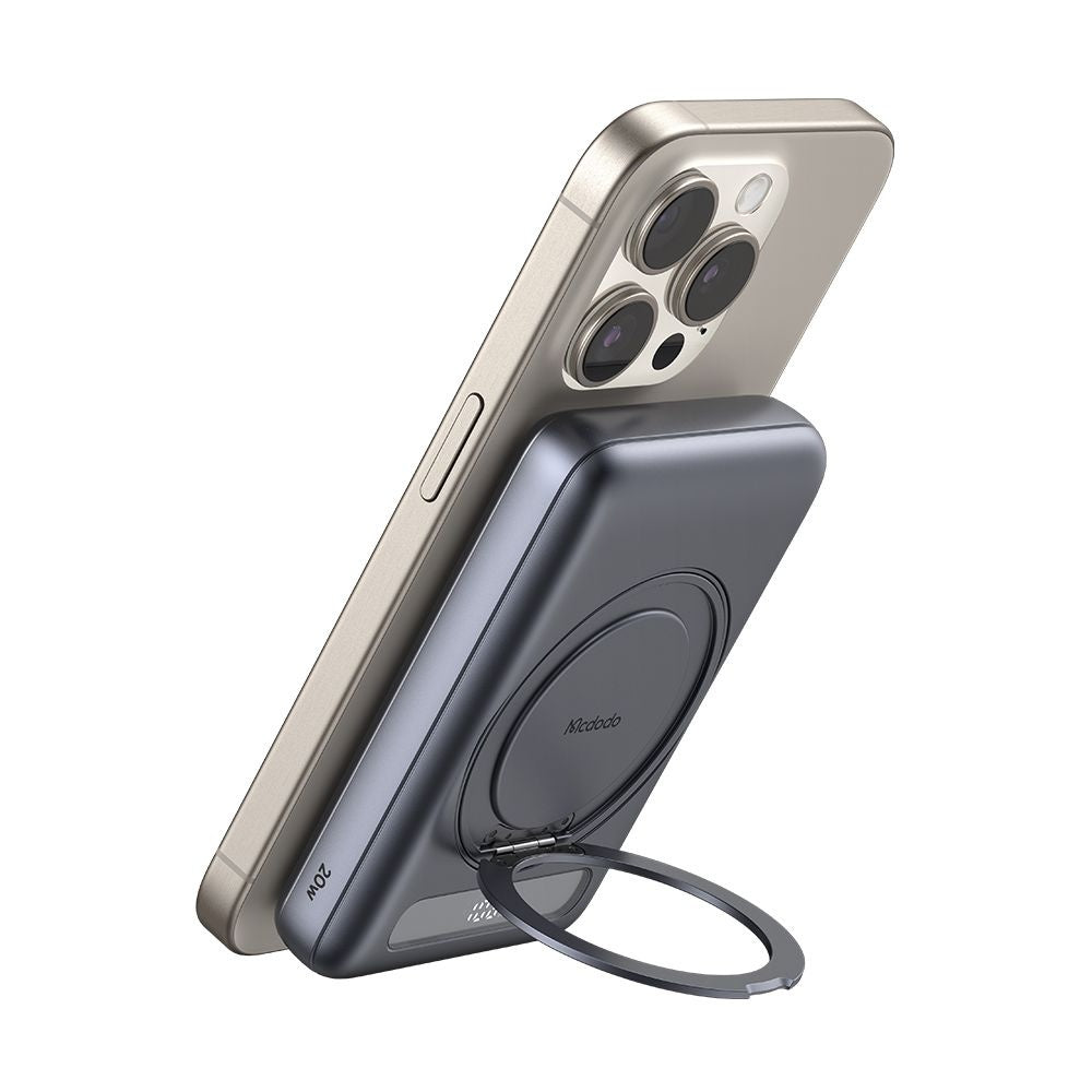 Batteria Esterna Wireless McDodo MC-8371 Meta, 10000mAh, 20W, PD + FQI, 1 x QI - 1 x USB-C, Grigio