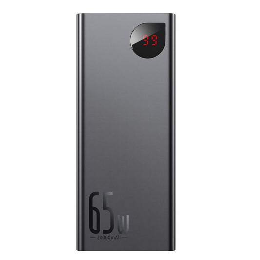 Batteria esterna Baseus Adaman, 20000mAh, 65W, QC + PD, 1 x USB-C - 2 x USB-C, nero PPIMDA-D01 PPIMDA-D01