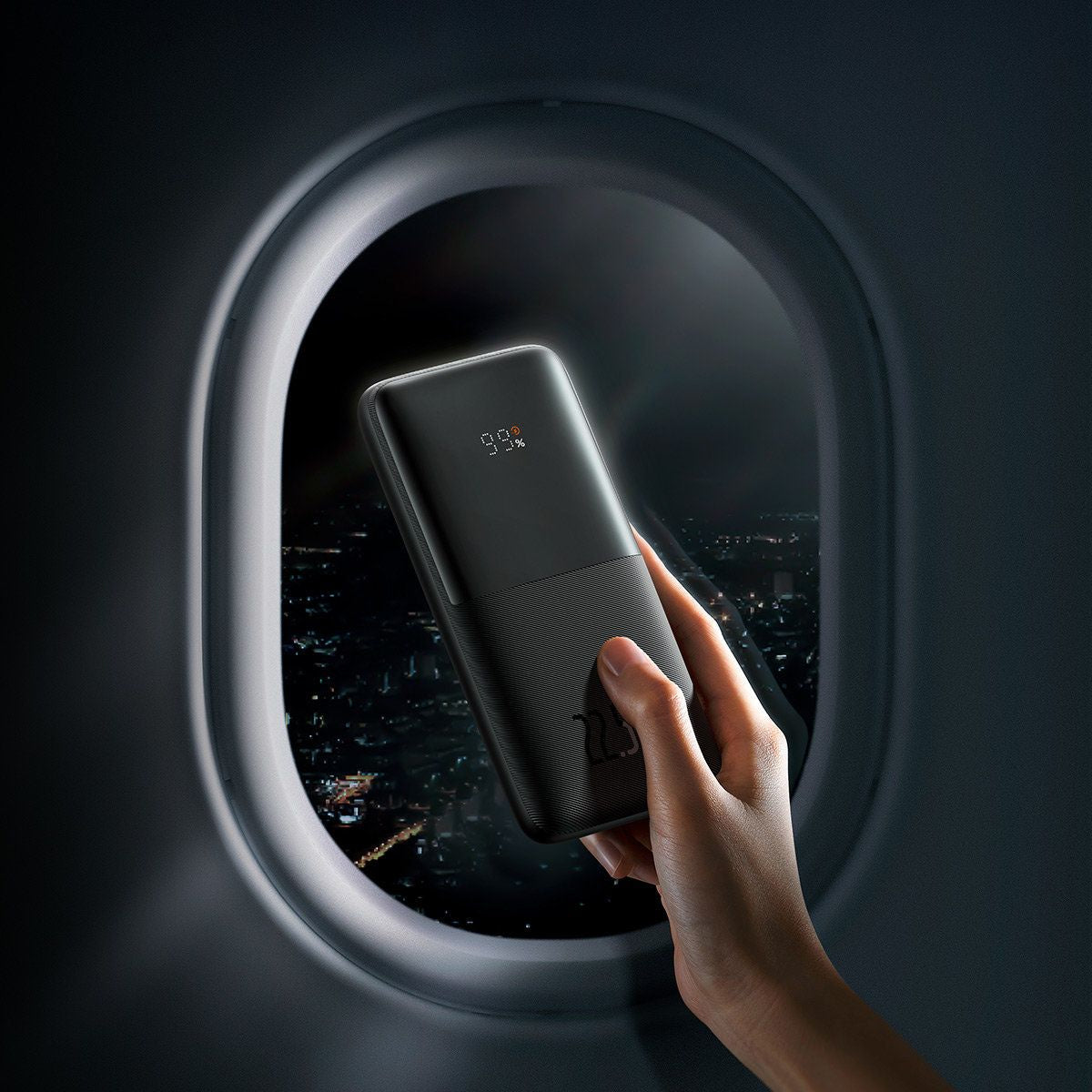 Batteria Esterna Baseus Bipow Pro, 10000mAh, 22.5W, QC + PD, 1 x USB-C - 2 x USB-A, Nera PPBD040001