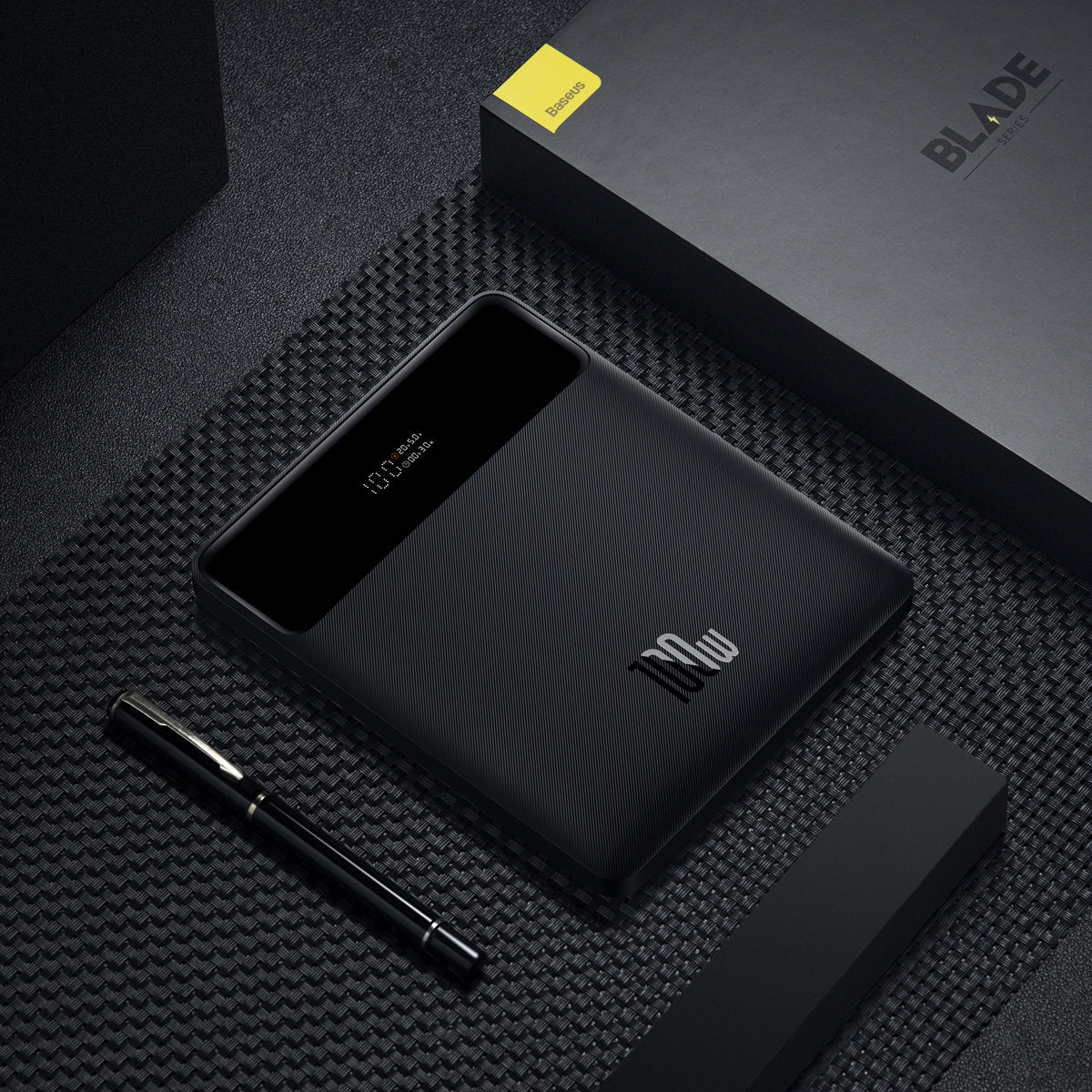 Batteria Esterna Baseus Blade Ultrathin, 20000mAh, 100W, QC + PD, 2 x USB-A - 2 x USB-C, Nera PPBL000201