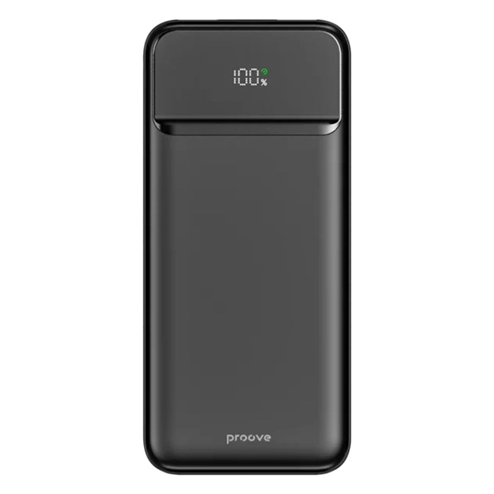 Batteria Esterna Proove Illuminator 2, 10000mAh, 22.5W, QC + PD, 2 x USB-A - 1 x USB-C, Nera PBIP10212201