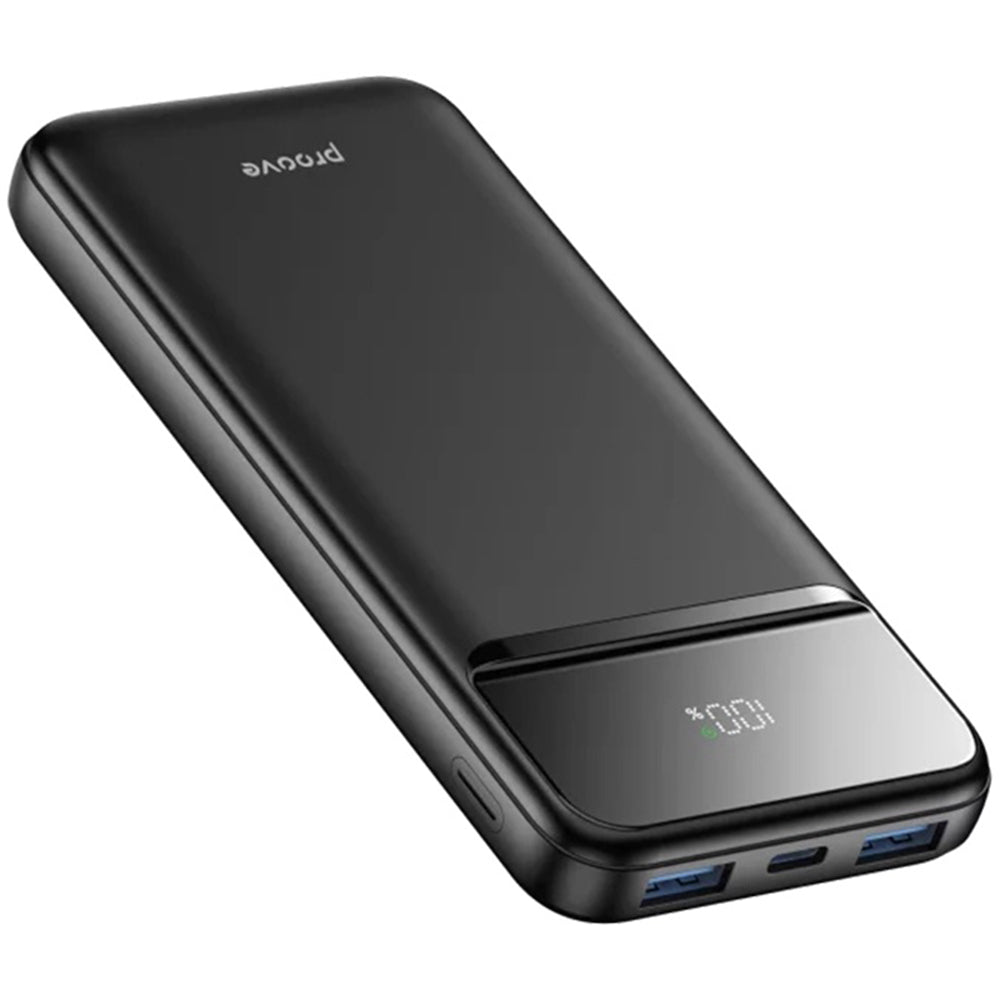 Batteria Esterna Proove Illuminator 2, 10000mAh, 22.5W, QC + PD, 2 x USB-A - 1 x USB-C, Nera PBIP10212201