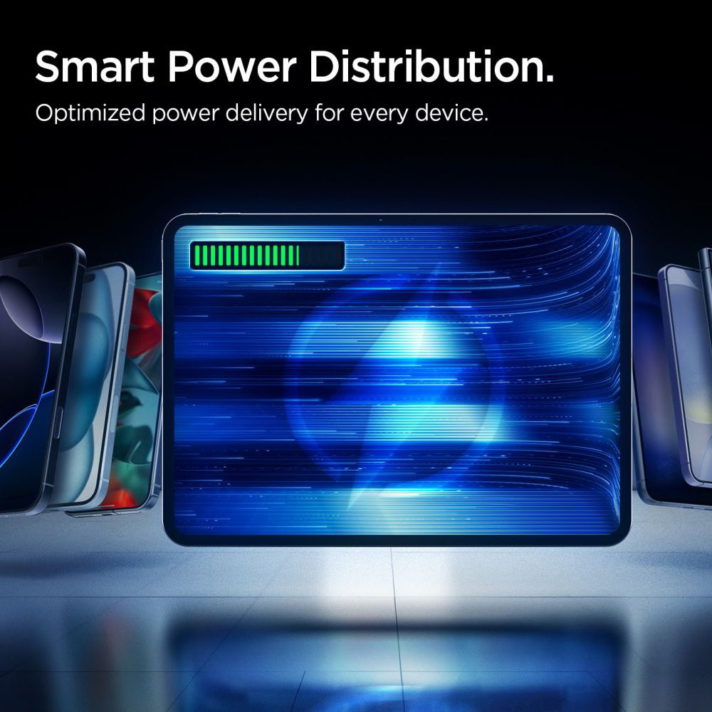 Batteria Esterna Spigen Essential, 10000mAh, 22.5W, QC + PD, 1 x USB-A - 2 x USB-C, Nera