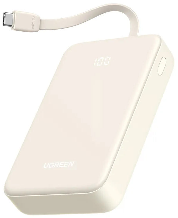 Batteria Esterna UGREEN PB521, 20000mAh, 30W, QC + PD, 1 x USB-A - 2 x USB-C, Bianca