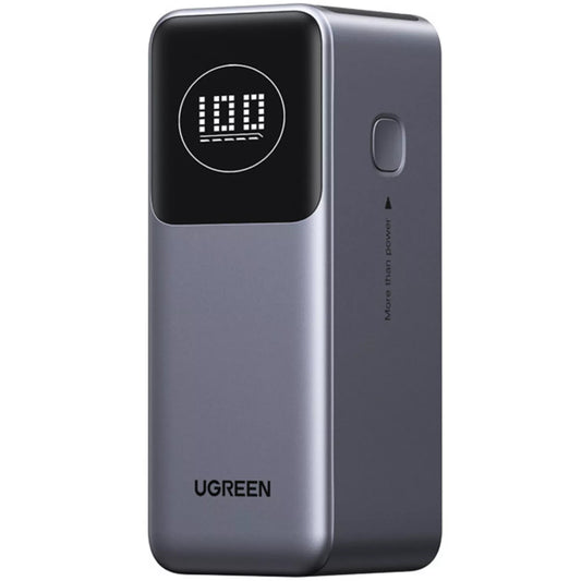UGREEN PB724 Batteria esterna, 12000mAh, 100W, QC + PD, 1 x USB-A - 1 x USB-C, Grigio
