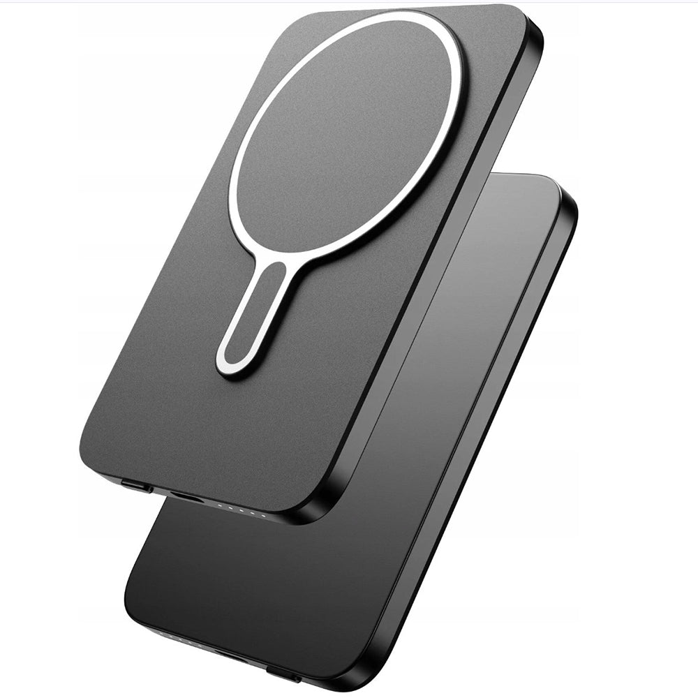 Batteria Esterna Wireless 3MK MagSnap Go, 5000mAh, 20W, PD + FQI, 1 x QI - 1 x USB-C, Grigio