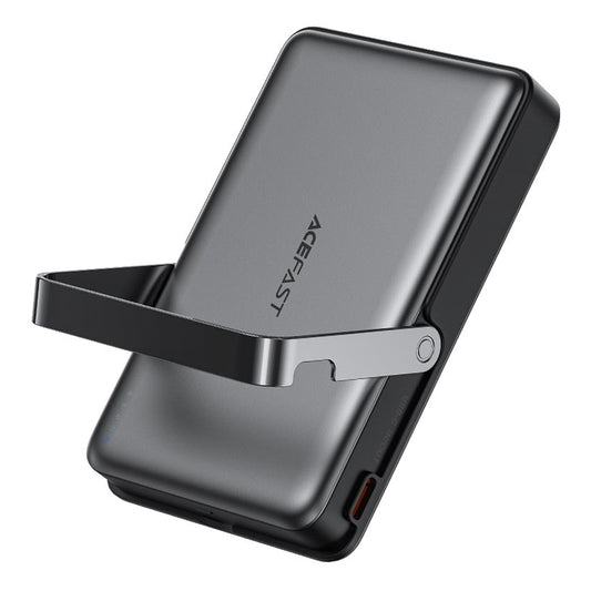Acefast M17 Wireless External Battery, 10000mAh, 22.5W, PD + FQI, 1 x QI - 1 x USB-C, Black