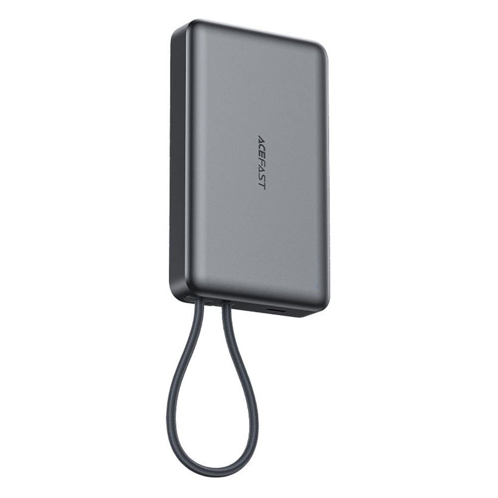 Batteria Esterna Wireless Acefast M18, 10000mAh, 22.5W, PD + FQI, 1 x QI - 2 x USB-C, Nera