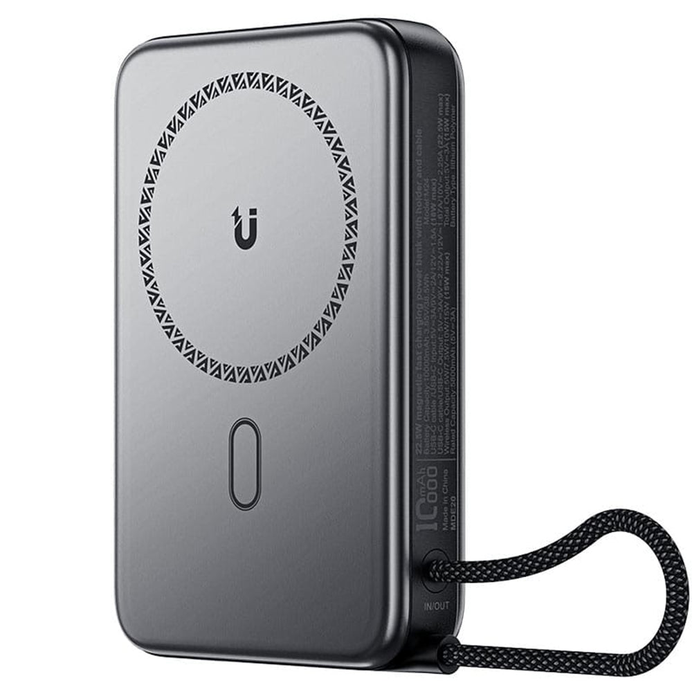 Batteria Esterna Wireless Acefast M24, 10000mAh, 22.5W, PD + FQI, 1 x QI - 2 x USB-C, Grigio