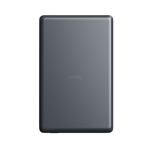 Batteria Esterna Wireless Allity. APB-300, 5000mAh, 20W, PD + FQI, 1 x QI - 1 x USB-C, Grigio