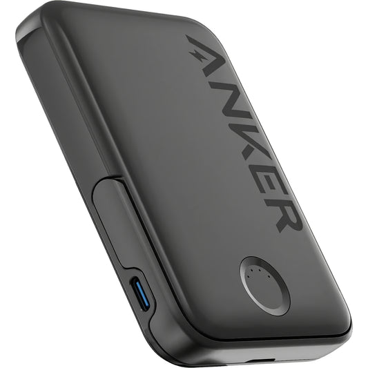 Batteria esterna wireless Anker 322 MagGo, 5000mAh, 12W, 1 x QI - 1 x USB-C, Nero A1618G11