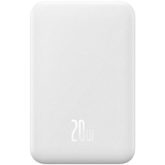 Baseus Magnetic Mini Wireless Batteria esterna, 20000mAh, 20W, PD + FQI, 1 x QI - 1 x USB-C, bianco PPCX150002