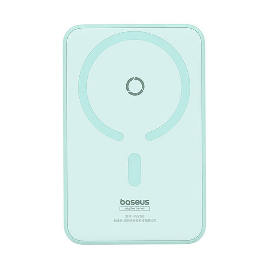Batteria Esterna Wireless Baseus MagPro PPCXZ05, 5000mAh, 20W, PD + FQI, 1 x QI - 1 x USB-C, Verde P10064101333-00