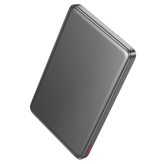 Batteria Esterna Wireless HOCO Q26, 5000mAh, 20W, PD + FQI, 1 x QI - 1 x USB-C, Grigio