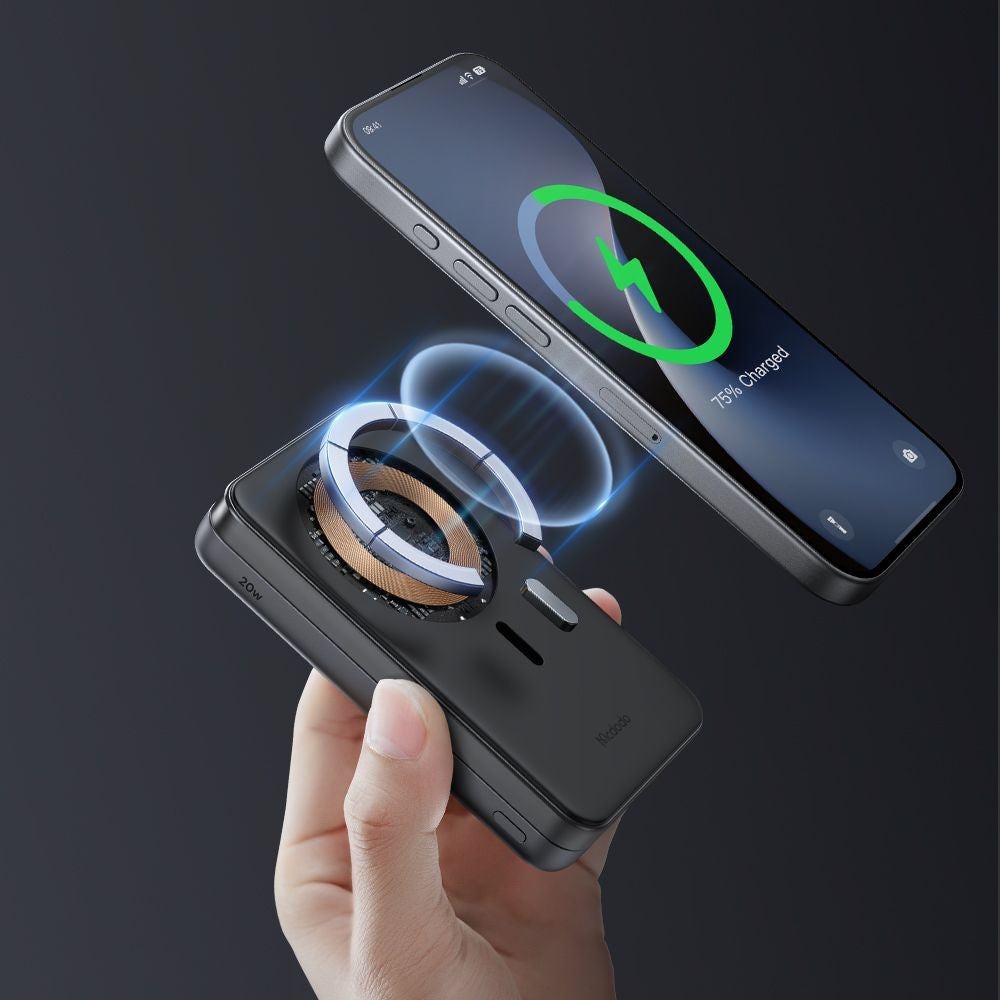 Batteria Esterna Wireless McDodo MC-6310 2in1, 10000mAh, 20W, PD + FQI, 1 x USB-C, Nero