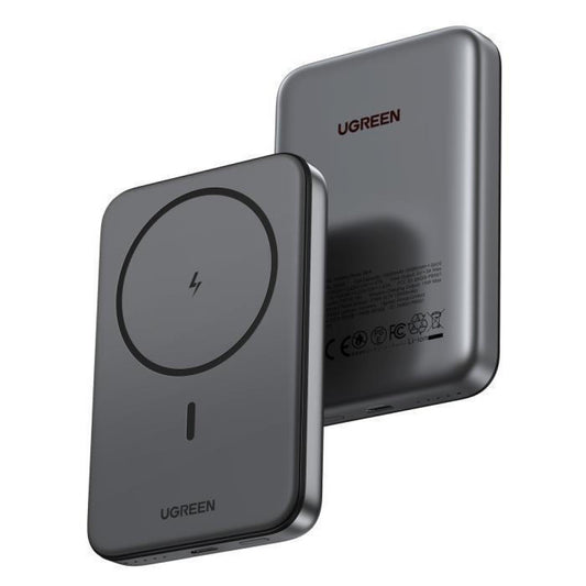 UGREEN PB561 Batteria esterna wireless, 10000mAh, 20W, PD + FQI, 1 x QI - 1 x USB-C, Nero