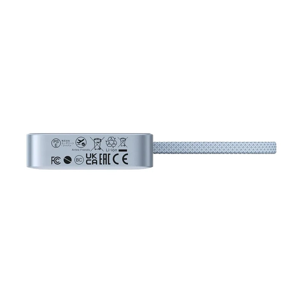 Batteria Esterna Wireless UGREEN MagFlow PB773 (65958B), 10000mAh, 25W, PD + FQI, 1 x QI - 2 x USB-C, Blu