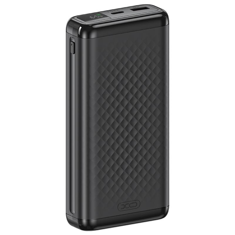 Batteria Esterna XO Design PB309, 20000mAh, 22.5W, QC + PD, 1 x USB-A - 1 x USB-C, Nera
