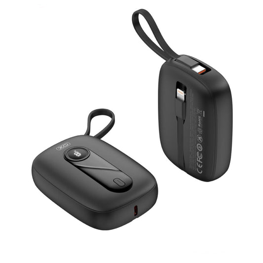 Batteria Esterna XO Design PR246, 10000mAh, 22.5W, PD, 1 x Lightning - 2 x USB-C, Nera