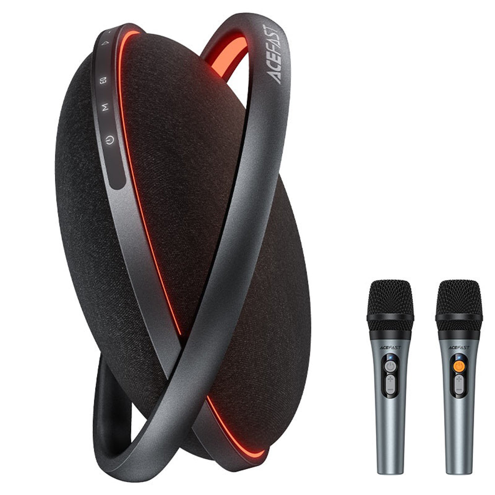 Cassa Bluetooth Acefast Karaoke K5 Max, 350W, TWS, RGB, Impermeabile, Nera