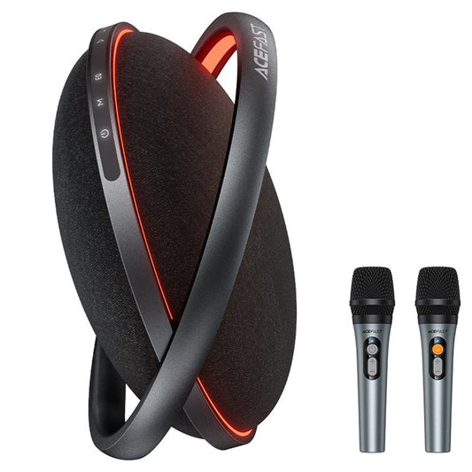 Cassa Bluetooth Acefast Karaoke K5 Max, 350W, TWS, RGB, Impermeabile, Nera
