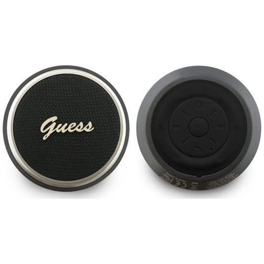 Altoparlante Portatile Bluetooth Guess Script Metal Logo, 5W, TWS, Nero