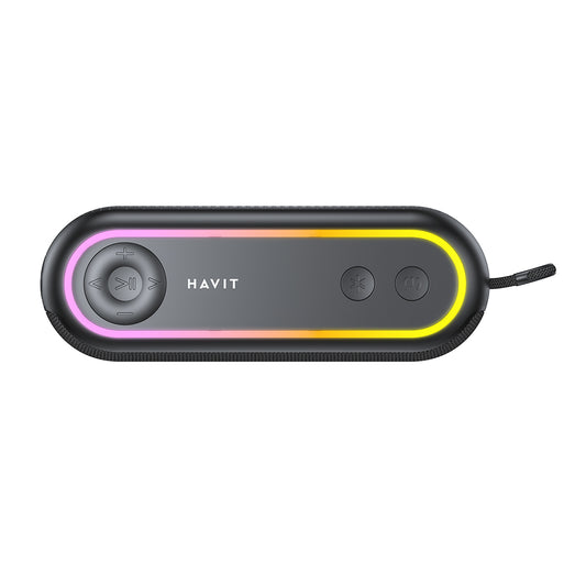 Cassa Portatile Bluetooth HAVIT SK810BT, 7W, RGB, Impermeabile, Nera