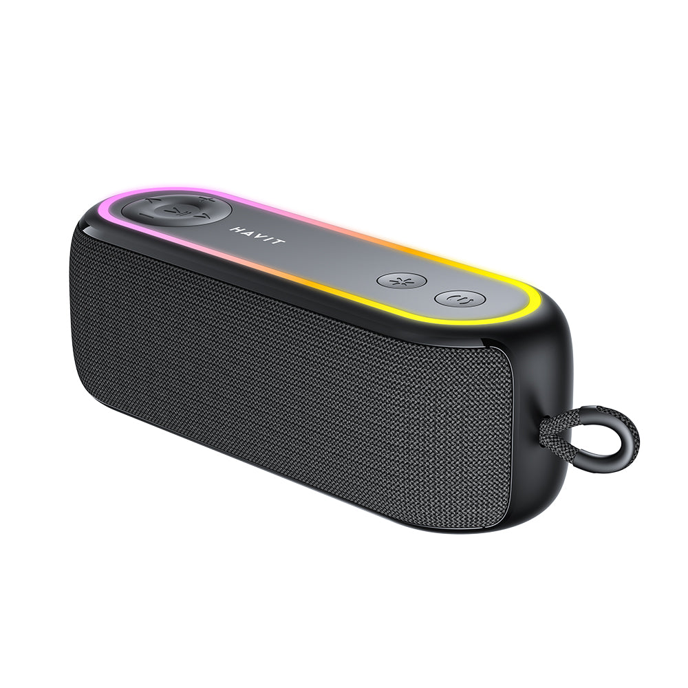 Cassa Portatile Bluetooth HAVIT SK810BT, 7W, RGB, Impermeabile, Nera