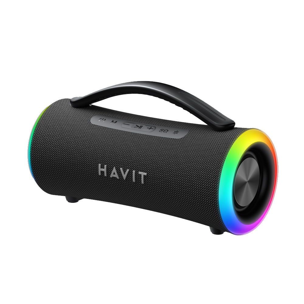 Cassa Portatile Bluetooth HAVIT SK834BT, 2 x 5W, RGB, Impermeabile, Nera