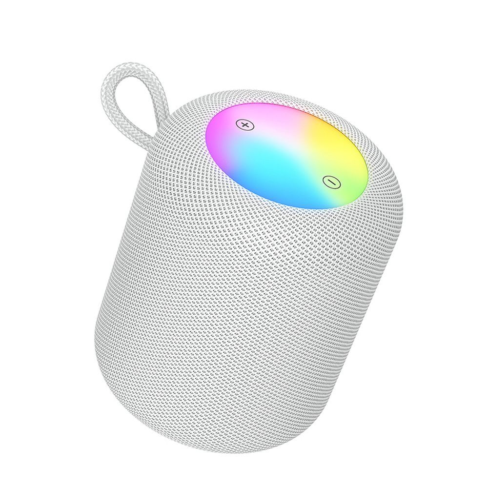 Cassa Portatile Bluetooth HOCO HC30, 5W, TWS, RGB, Grigio