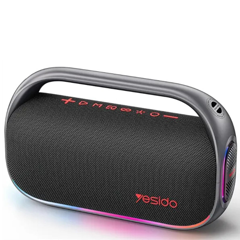 Cassa Portatile Bluetooth Yesido YSW31, 80W, RGB, Nera